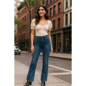 Levis Womens 14 Blue Dark Wash Classic Bootcut Jeans Mid Rise Vintage 90s G30-18